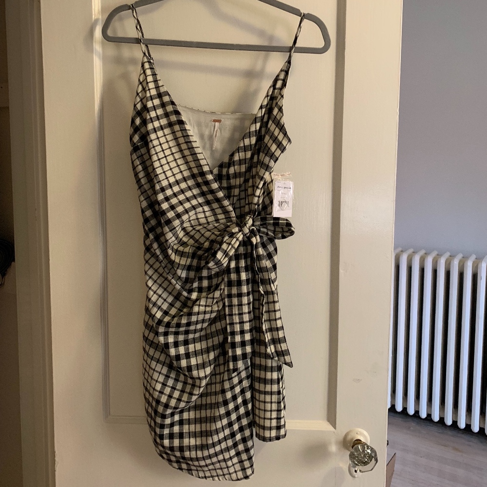 NWT - Free People Nodia Cotton Mini Wrap Dress - 0